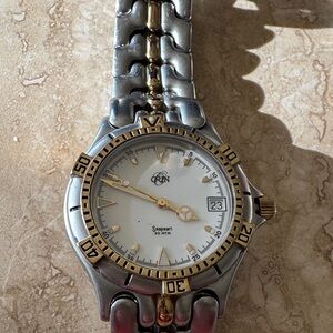 Silver and Gold Stainless Steel Watch by Orin